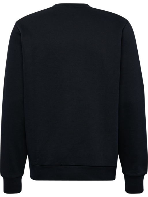 hmlGRAPHIC CREWNECK, BLACK, packshot