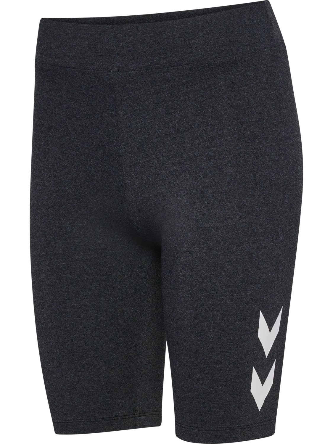 hmlPULSE LOGO MW SHORT TIGHTS, BLACK MELANGE, packshot