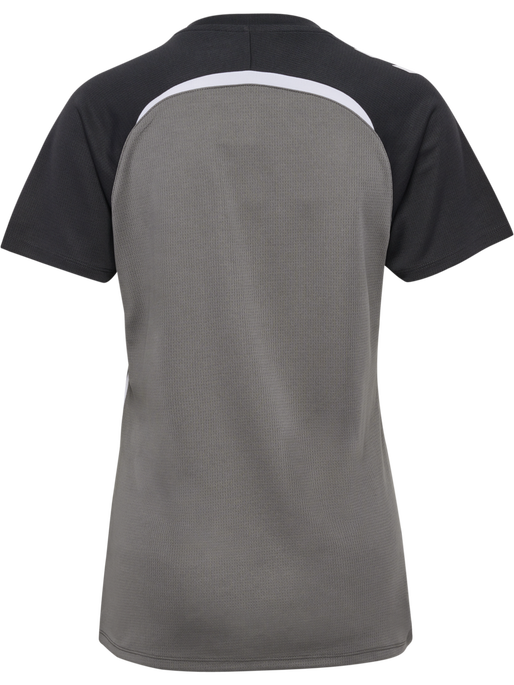 hmlLEAD 2.0 JERSEY S/S WOMAN, STEEL GRAY/ASPHALT, packshot