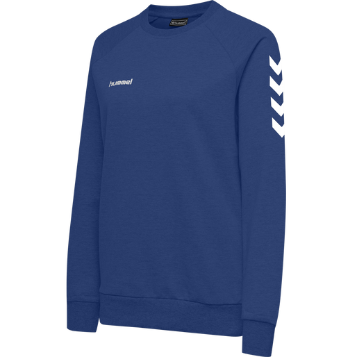 HMLGO COTTON SWEATSHIRT WOMAN, TRUE BLUE, packshot
