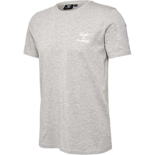 hmlICONS T-SHIRT, GREY MELANGE, packshot