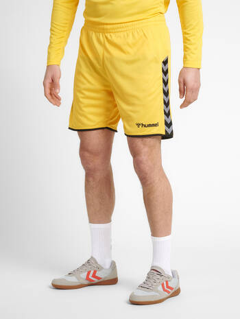 hmlAUTHENTIC POLY SHORTS, SPORTS YELLOW, model