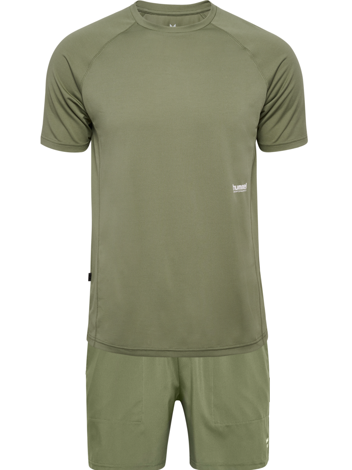 hmlPULSE WORKOUT SET, DEEP LICHEN GREEN, packshot