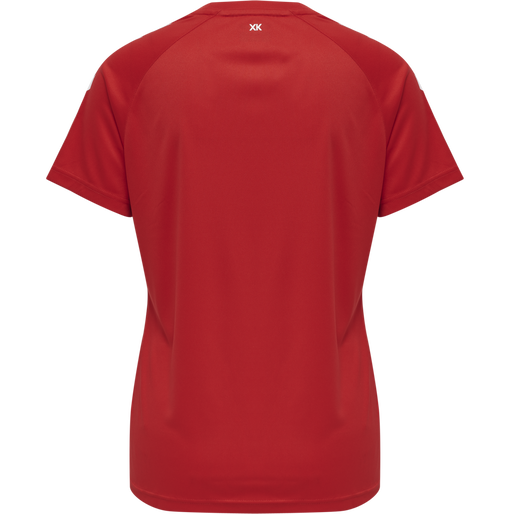 hmlCORE XK CORE POLY TEE  S/S WOMAN, TRUE RED hmlCORE XK CORE POLY TEE  S/S WOMAN, TRUE RED, packshot