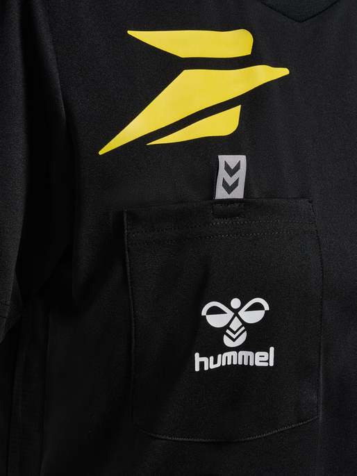 FFHB NEW REFEREE JERSEY S/S WO, BLACK WO SPONSOR FFHB NEW REFEREE JERSEY S/S WO, BLACK WO SPONSOR, packshot