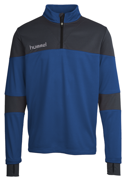 HUMMEL SIRIUS HALF ZIP SWEAT, TRUE BLUE, packshot