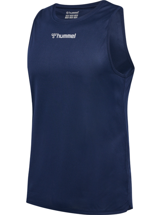 hmlRUN SINGLET S/L, BLACK IRIS, packshot