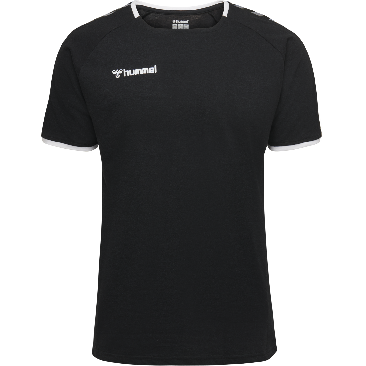 hmlAUTHENTIC KIDS TRAINING TEE, BLACK/WHITE, packshot