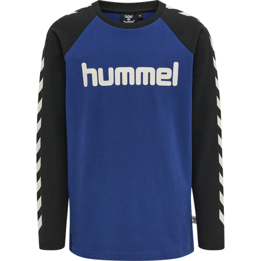 hmlBOYS T-SHIRT L/S, SODALITE BLUE, packshot