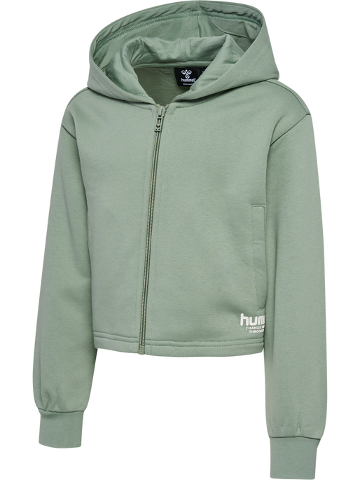 hmlZIPPI ZIP HOODIE, LILY PAD hmlZIPPI ZIP HOODIE, LILY PAD, packshot