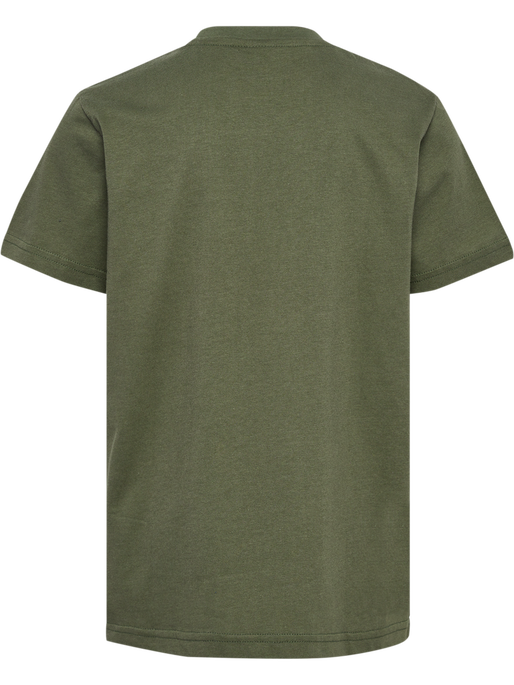 hmlTUKAS T-SHIRT S/S, DUSTY OLIVE, packshot