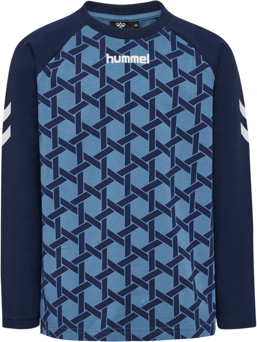 hmlPS T-SHIRT L/S, CAPTAIN'S BLUE, packshot