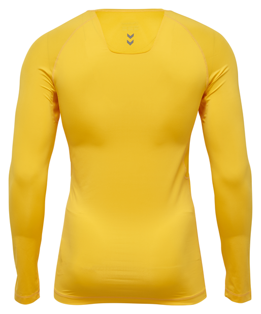 HUMMEL FIRST PERF LS JERSEY, SPORTS YELLOW, packshot