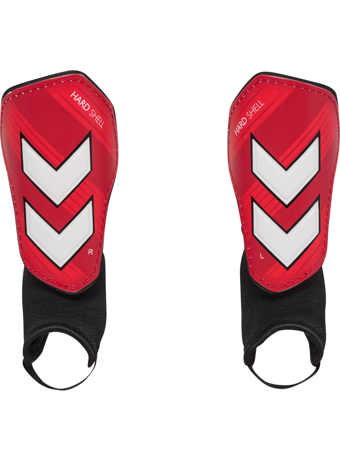 hmlSHIN GUARDS HARD SHELL, POMPEIAN RED, packshot