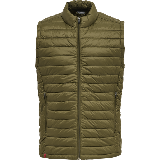 hmlRED QUILTED WAISTCOAT, DARK OLIVE hmlRED QUILTED WAISTCOAT, DARK OLIVE, packshot