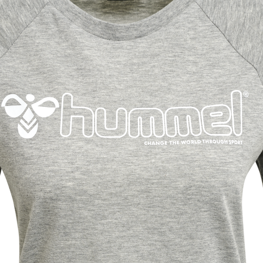 hmlNONI 2.0 T-SHIRT, GREY MELANGE, packshot