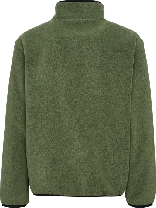 hmlJR FLEECE ZIP JACKET, OLIVINE, packshot