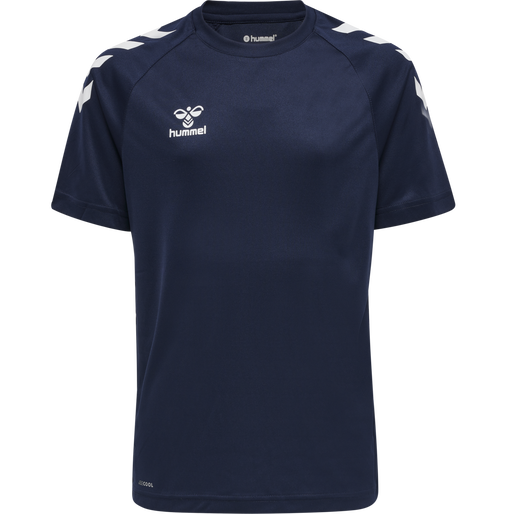 hmlCORE XK CORE POLY TEE S/S KIDS, MARINE, packshot
