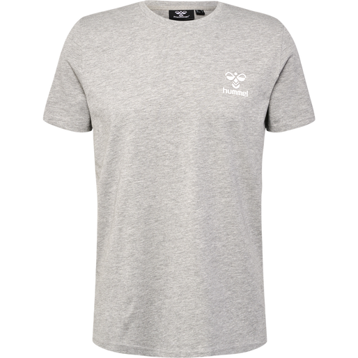 hmlICONS T-SHIRT, GREY MELANGE, packshot