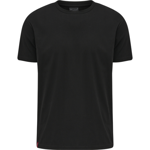 hmlRED BASIC T-SHIRT S/S, BLACK hmlRED BASIC T-SHIRT S/S, BLACK, packshot