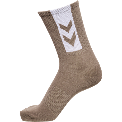 hmlLEGACY CHEVRON 3-PACK SOCKS, WHITE/MOON ROCK/WHITE, packshot