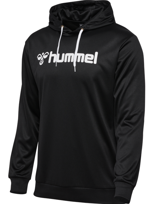hmlLOGO HOODIE, BLACK, packshot