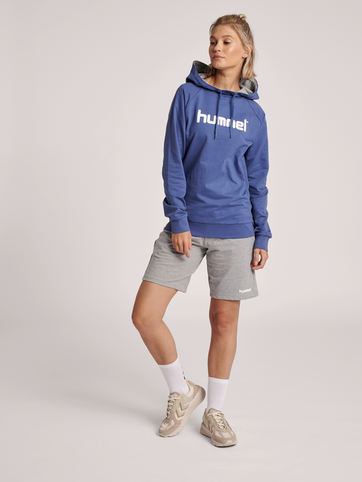 HMLGO COTTON LOGO HOODIE WOMAN, 8241, model