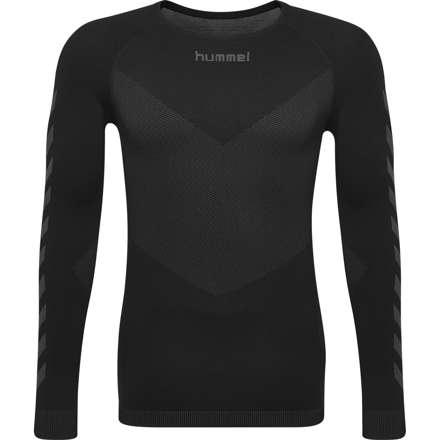 HUMMEL FIRST SEAMLESS KIDS JERSEY L/S , BLACK, packshot