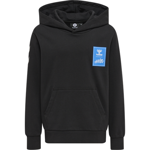 hmlFLYING SPRING HOODIE, BLACK hmlFLYING SPRING HOODIE, BLACK, packshot