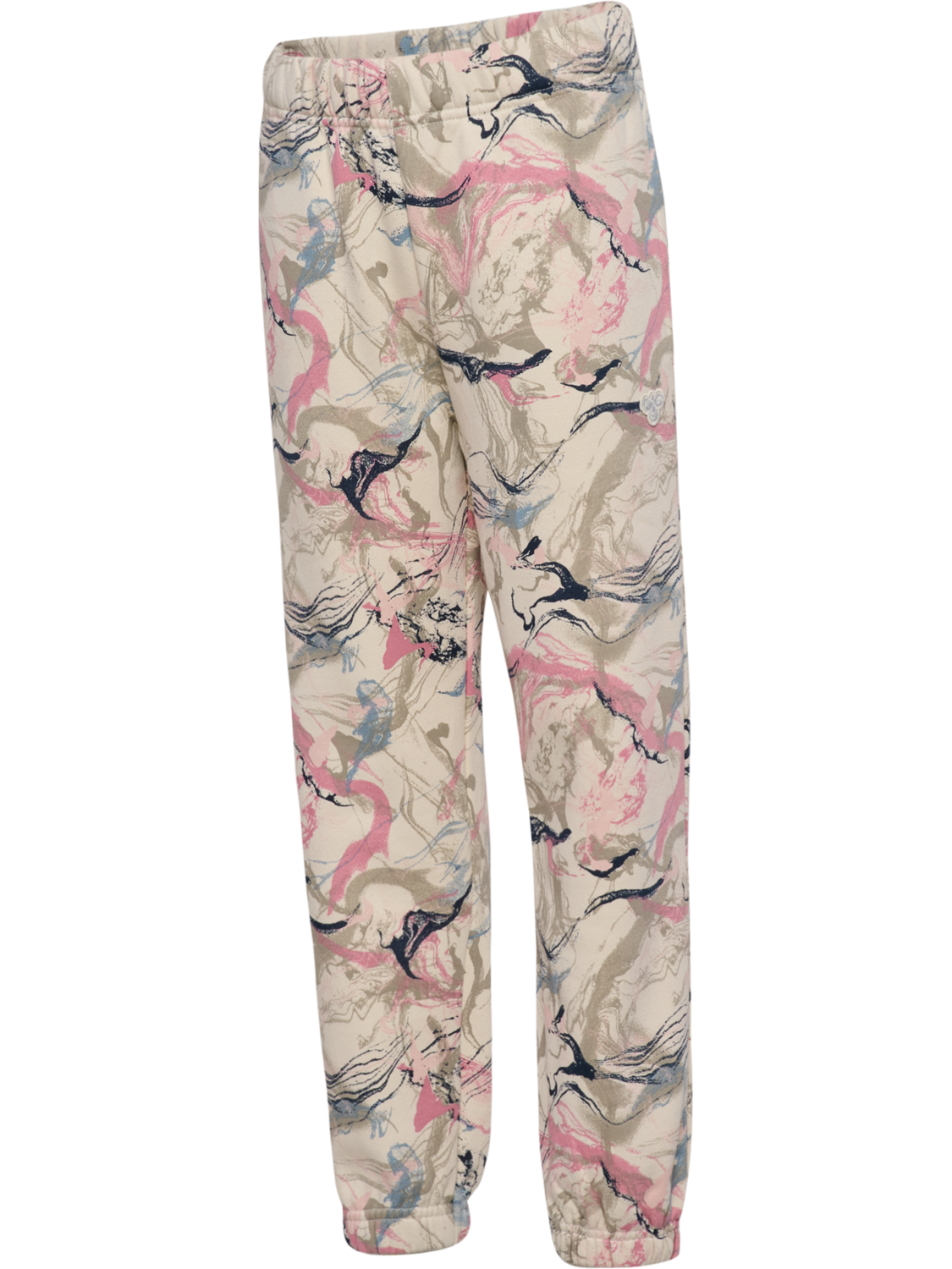 hmlJR LOOSE AOP ADJ WAIST PANTS, SILVER BIRCH, packshot