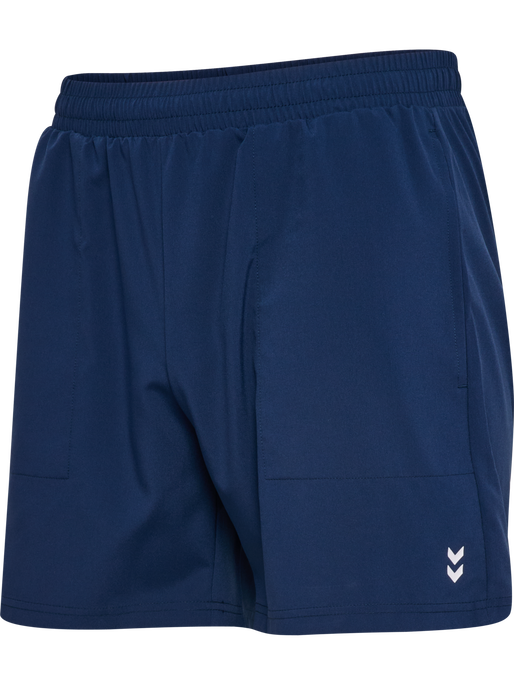 hmlPULSE WORKOUT SHORTS, DRESS BLUES, packshot