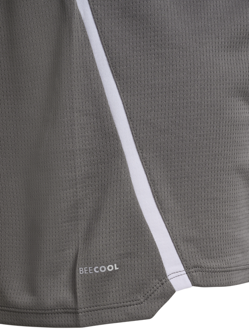 hmlLEAD 2.0 JERSEY S/S, STEEL GRAY/ASPHALT, packshot