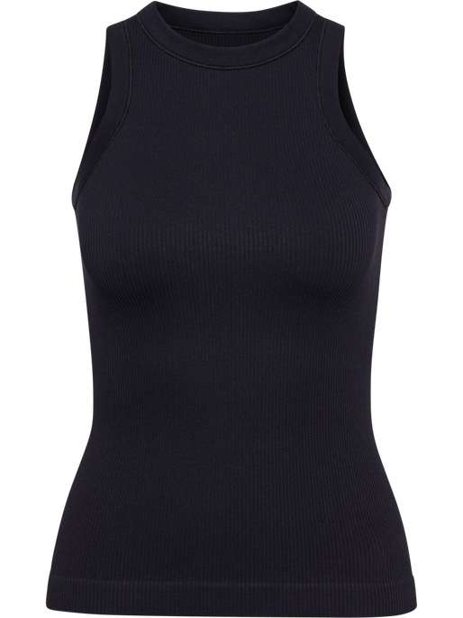 hmlPULSE SEAMLESS RIB W TANK TOP, BLACK, packshot