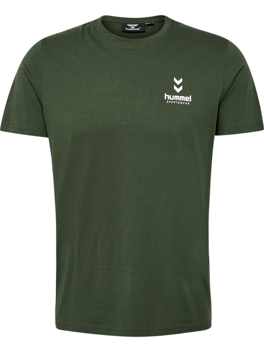hmlDYLAN T-SHIRT, RIFLE GREEN, packshot
