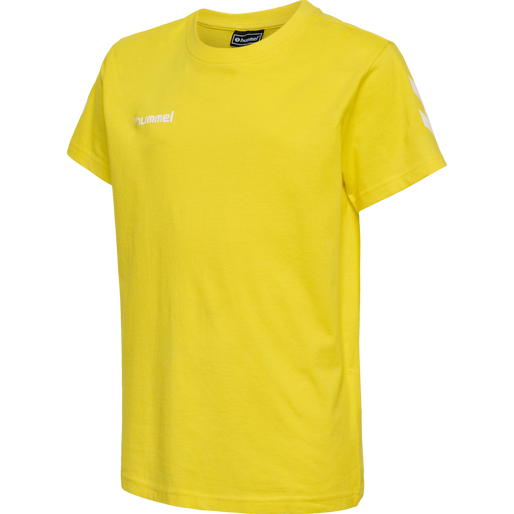 HMLGO KIDS COTTON T-SHIRT S/S, BLAZING YELLOW, packshot