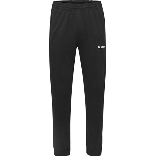 HMLGO KIDS COTTON PANT, BLACK, packshot