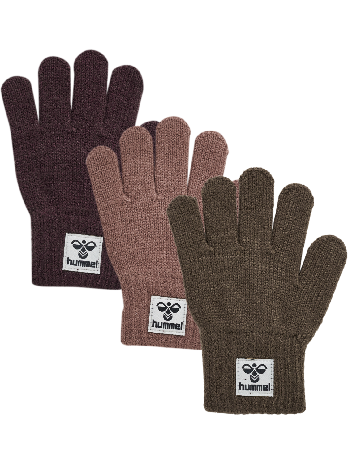 hmlKVINT GLOVE 3 PK, MAJOR BROWN, packshot