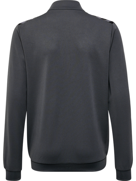 hmlAUTHENTIC PL ZIP JACKET KIDS, ASPHALT, packshot