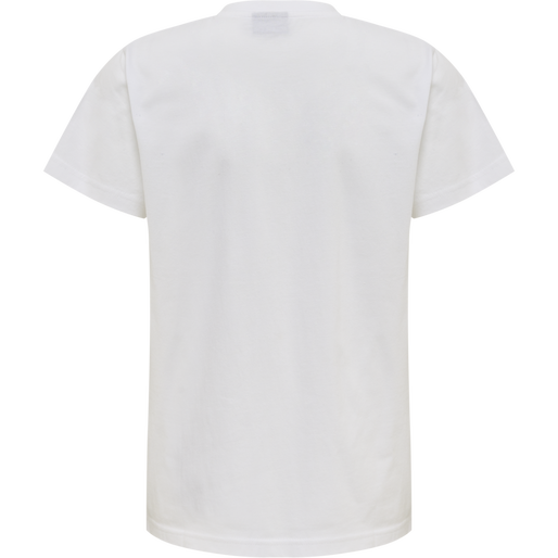 hmlRED BASIC T-SHIRT S/S KIDS, WHITE, packshot