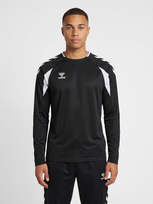 hmlCORE 2.0 CREW NECK, BLACK/WHITE, model