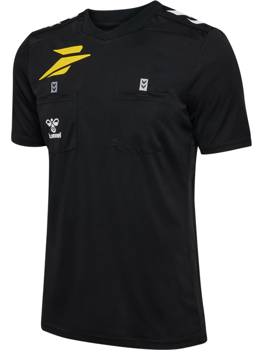 FFHB NEW REFEREE JERSEY S/S, BLACK WO SPONSOR FFHB NEW REFEREE JERSEY S/S, BLACK WO SPONSOR, packshot