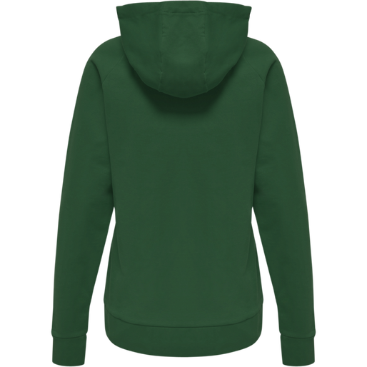 HMLGO COTTON LOGO HOODIE WOMAN, EVERGREEN HMLGO COTTON LOGO HOODIE WOMAN, EVERGREEN, packshot