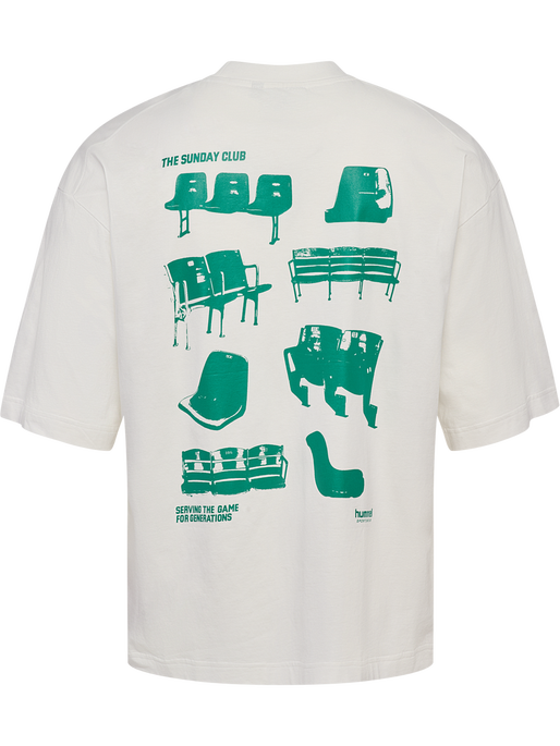 hmlOVERSIZED T-SHIRT S/S SUNDAY, BLANC DE BLANC hmlOVERSIZED T-SHIRT S/S SUNDAY, BLANC DE BLANC, packshot