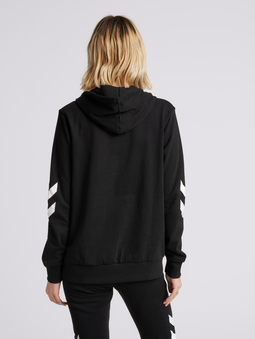 hmlLEGACY ZIP HOODIE, BLACK, model