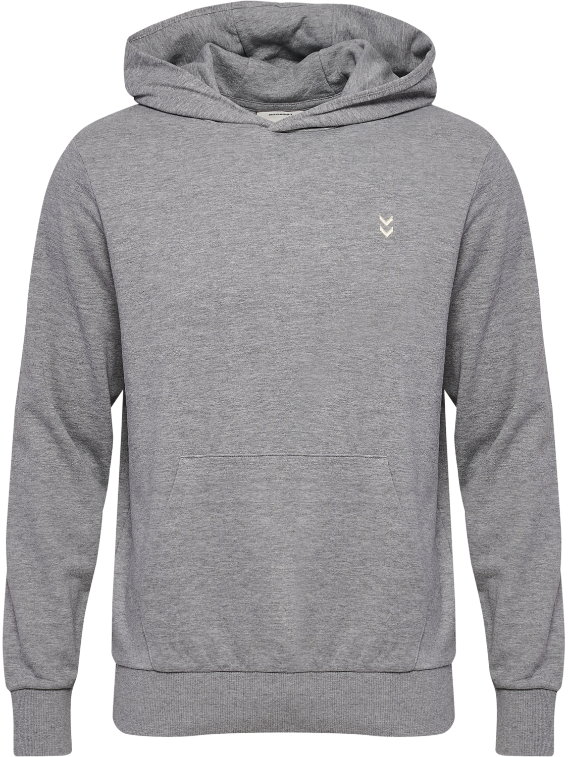 hmlPULSE SWEAT HOODIE, GREY MELANGE, packshot