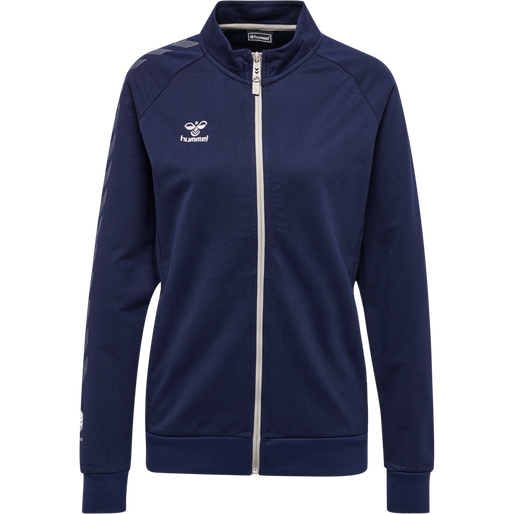 hmlMOVE GRID COTTON ZIP JACKET WOMA, MARINE, packshot