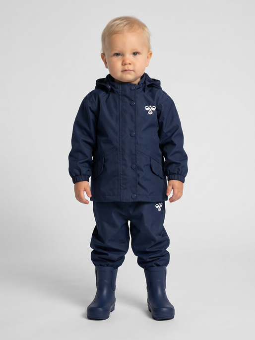 hmlREVA RAINSUIT MINI, BLACK IRIS, model