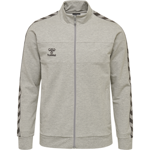 hmlMOVE KIDS CLASSIC ZIP JACKET, GREY MELANGE hmlMOVE KIDS CLASSIC ZIP JACKET, GREY MELANGE, packshot