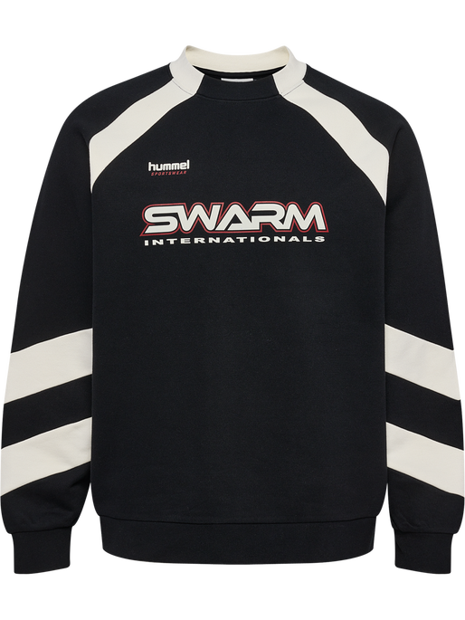 hmlOVERSIZED CREW SPORTSWEAR SWARM, BLACK, packshot
