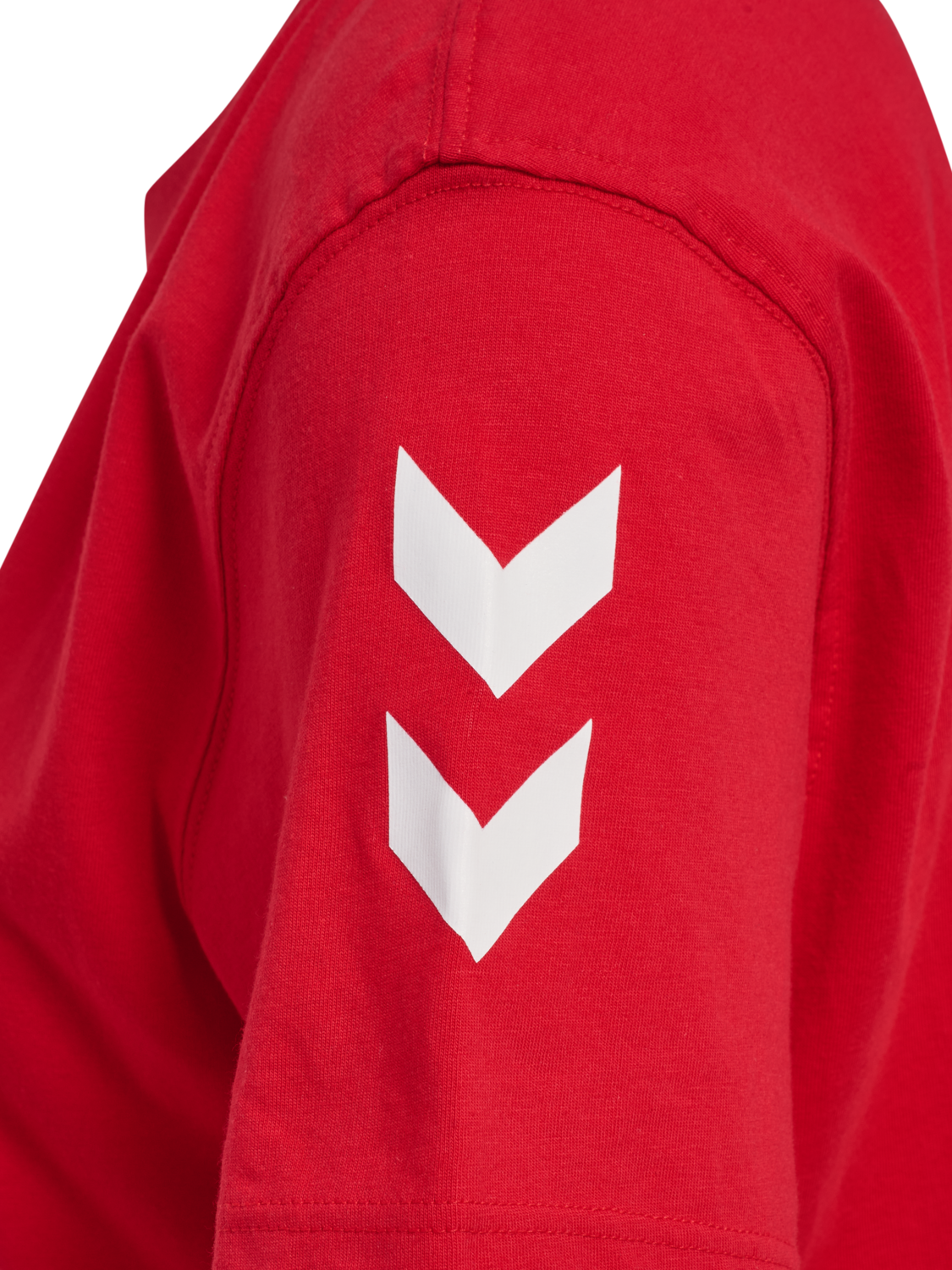 hmlGO 2.0 CHEVRON T-SHIRT S/S WOMAN, TRUE RED, packshot